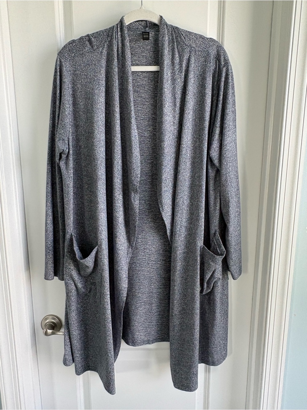 32 Degrees Heat Soft Comfy Wrap Cardigan Inky Indigo Heather L/XL